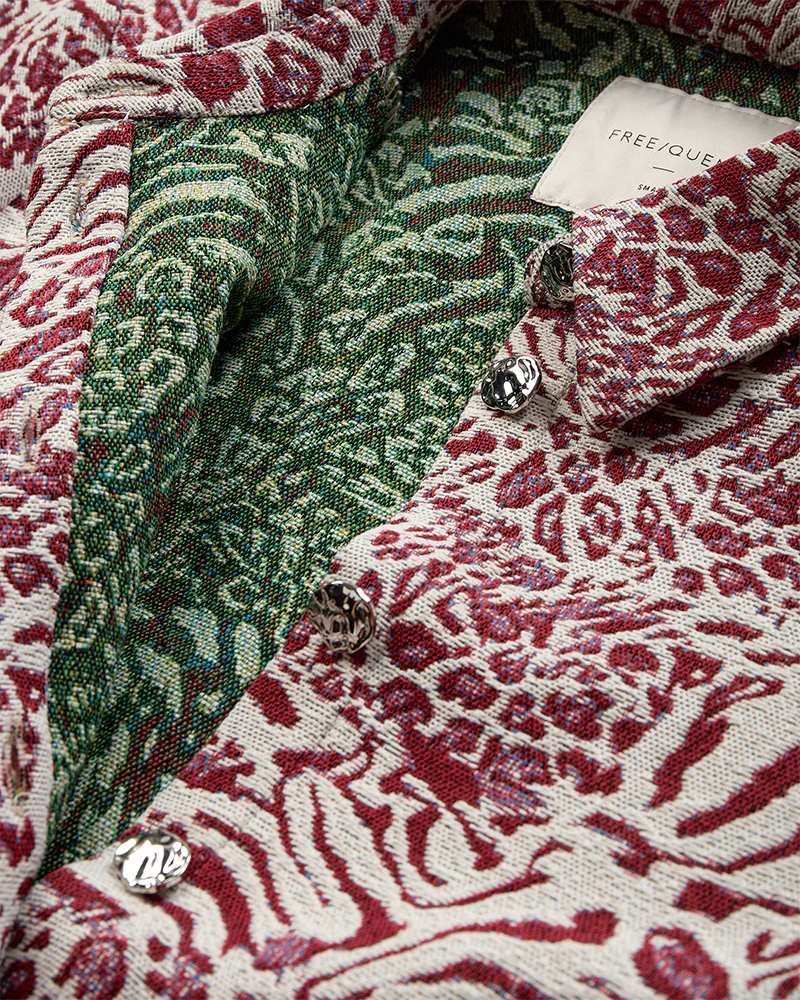 Freequent Jady Jacket moonbeam w. port royale burgundy - Afbeelding 4