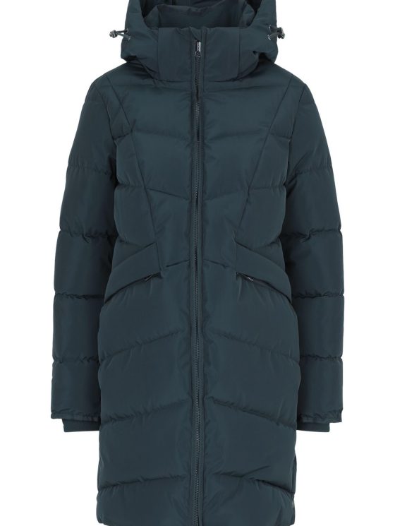 Covered Halflange Winterjas Adele 2 dark petrol - Afbeelding 5