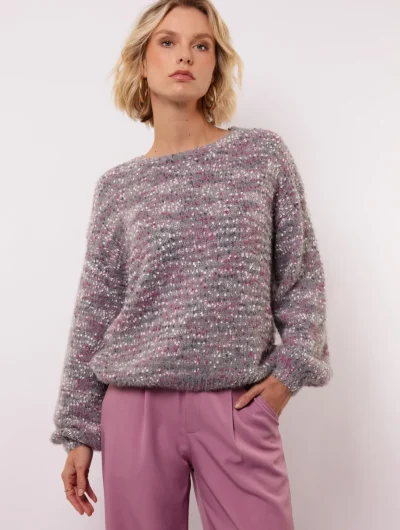 Fluresk Loraily Knit Sweater smoke