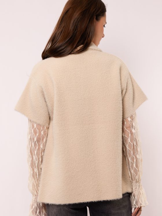 G-maxx Shan Knitting Gilet zand - Afbeelding 2