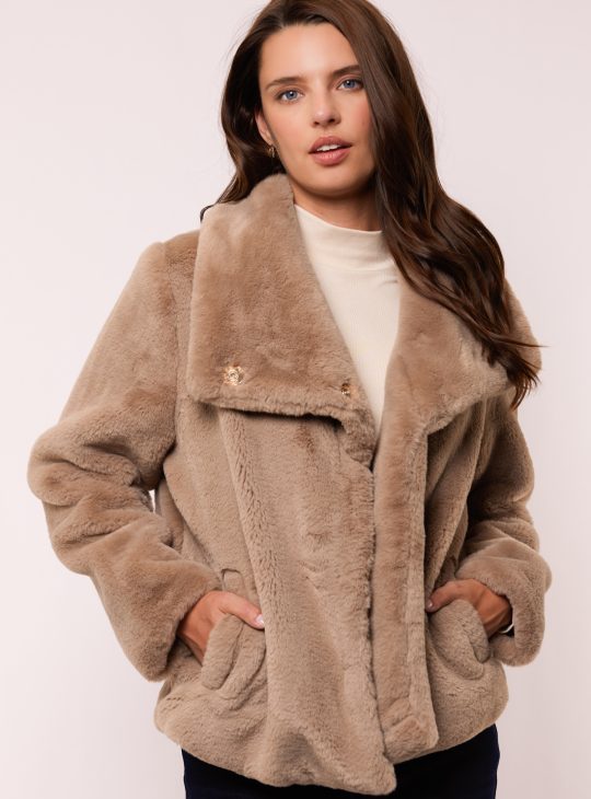 G-maxx Katya Coat grey brown