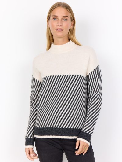 SoyaConcept Nessie Stripe 71 Pullover cream