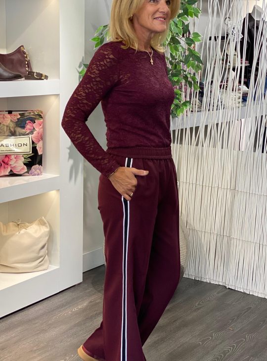 Freequent Sofia Broek port royale w. star offwhite