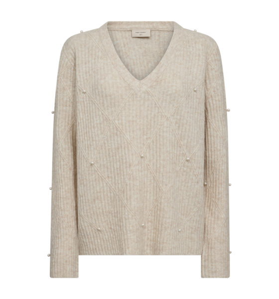 Freequent Pearly Pullover moonbeam melange - Afbeelding 4