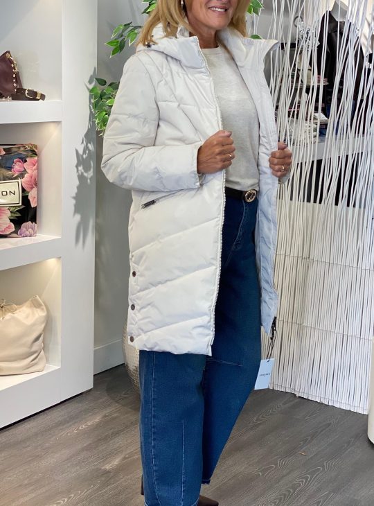 Covered Halflange Winterjas Adele 2 kit rainy day