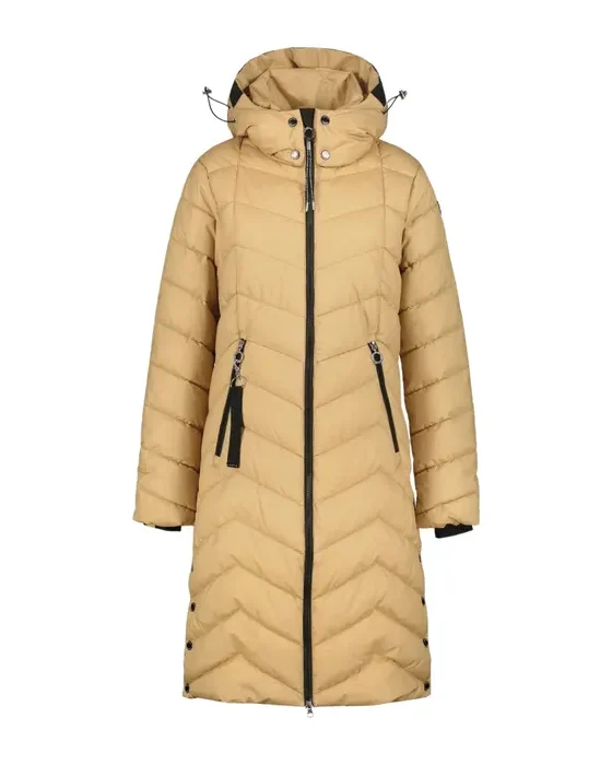 Luhta Iiksi Lange Winterjas zand
