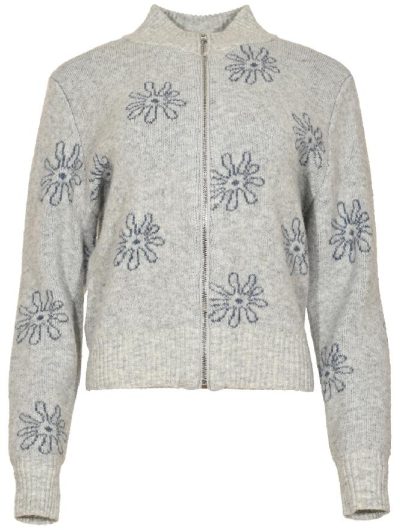 Maicazz Perel Vest grey melee flower