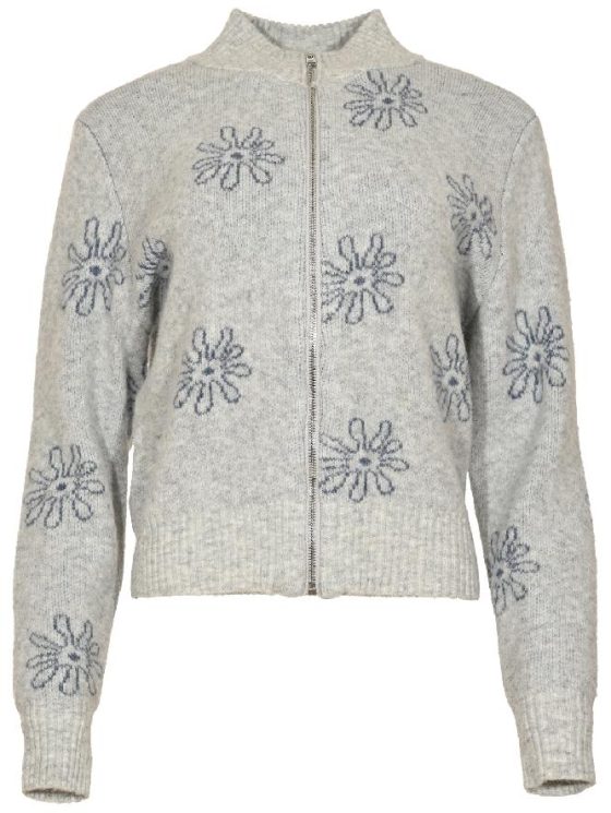 Maicazz Perel Vest grey melee flower