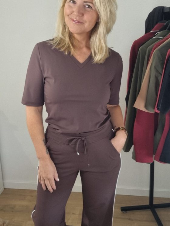 Stella Travelstof Broek stevigere kwaliteit donkerbruin bies - Afbeelding 2