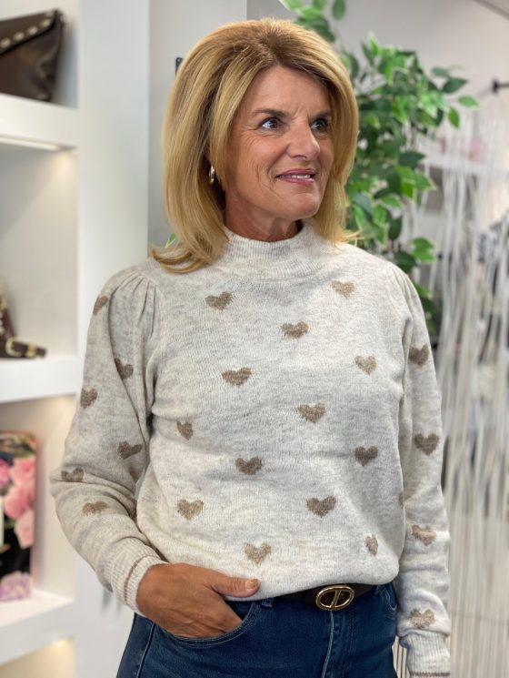 Freequent Faith Pullover moonbeam melange w. desert taupe
