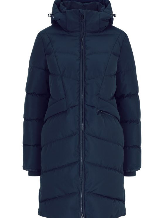 Covered Halflange Winterjas Adele 2 dark sapphire - Afbeelding 5