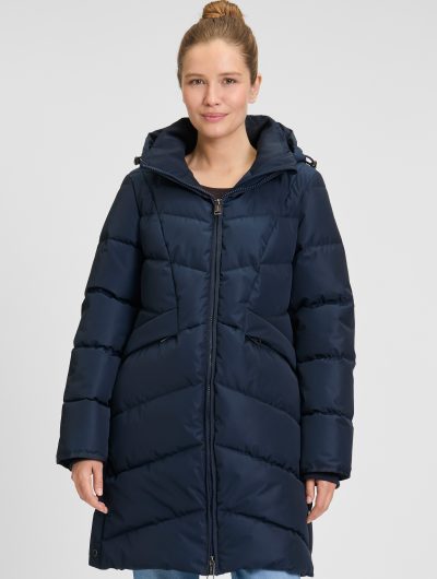 Covered Halflange Winterjas Adele 2 dark sapphire