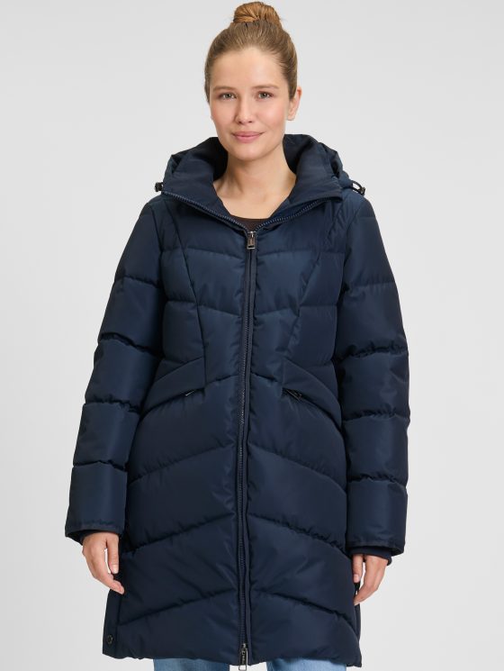 Covered Halflange Winterjas Adele 2 dark sapphire