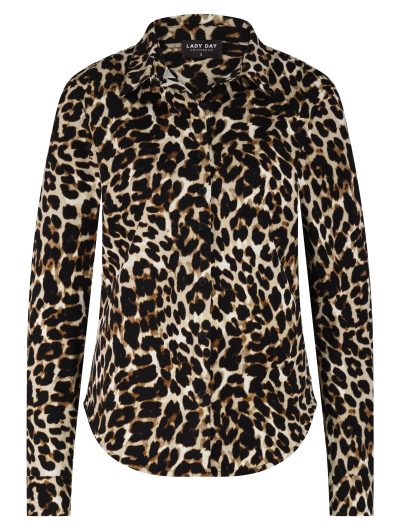 Lady Day Travelstof Annika Blouse leopard print