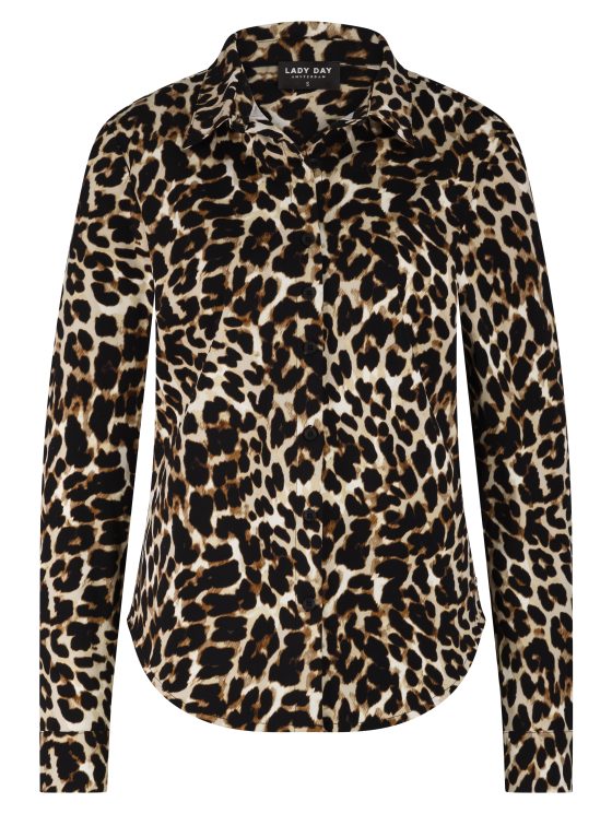 Lady Day Travelstof Annika Blouse leopard print