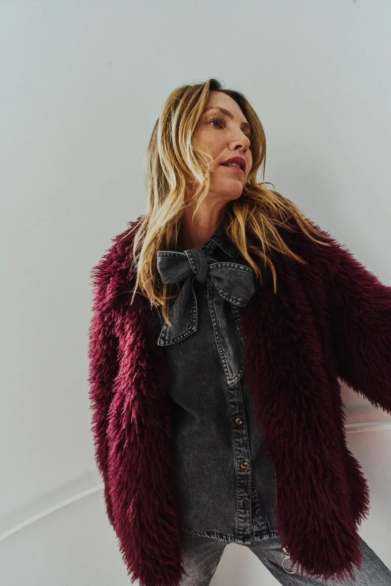 Freequent Fine Jacket port royale burgundy