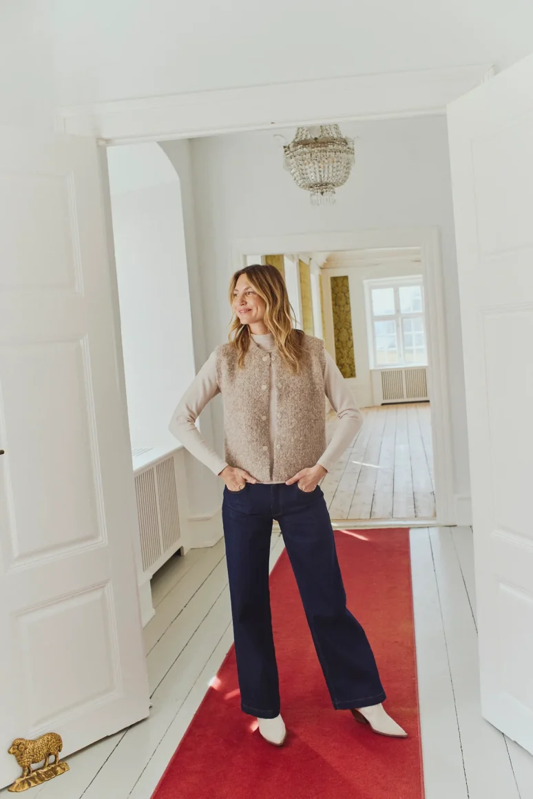 Freequent Jump Gilet desert taupe melange - Afbeelding 5