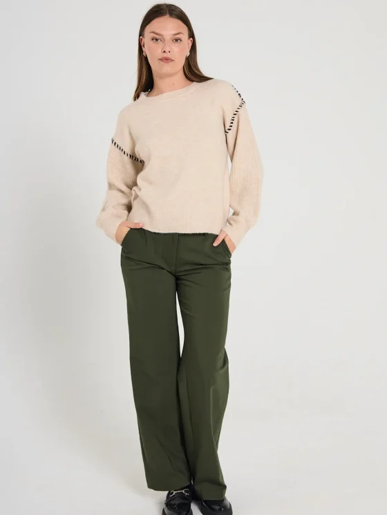 Freequent Kinlock Pullover moonbeam melange w. black - Afbeelding 3