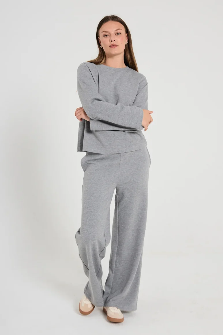 Freequent Ember Broek med. grey melange