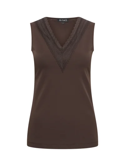 Mi Piace Travelstof Top Kant 202254 espresso