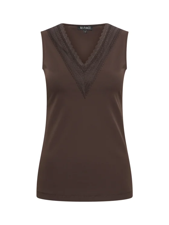 Mi Piace Travelstof Top Kant 202254 espresso