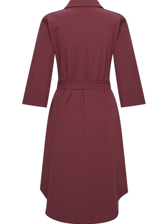 Mi Piace Travelstof Jurk Burgundy 202092 - Afbeelding 2