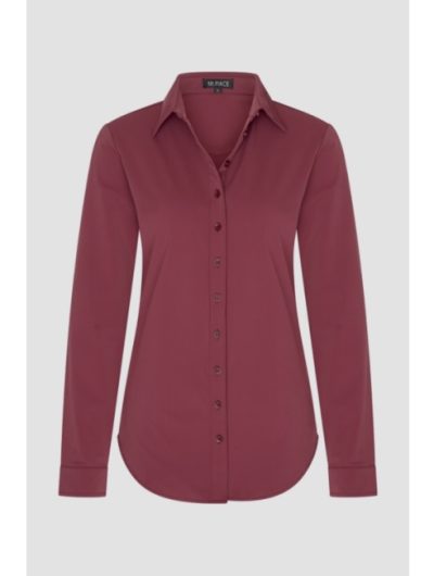 Mi Piace Travelstof blouse 60840 Burgundy