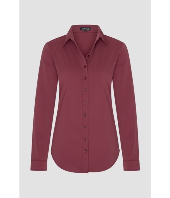 Mi Piace Travelstof blouse 60840 Burgundy