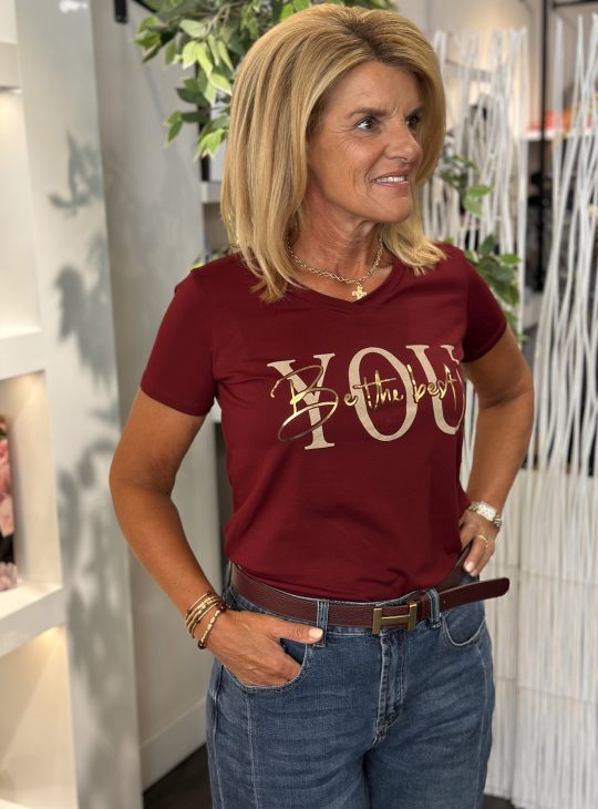 Shirt Musthave burgundy S606