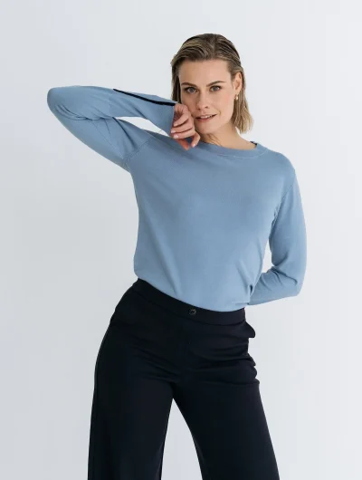 Maicazz Plume Sweater faded blue