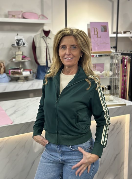 Azzurro Trainingsjack Oldschool A9870 groen