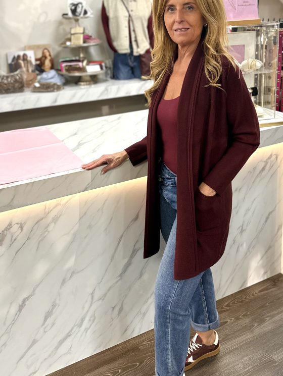 Vest Jill SA7629 burgundy - Afbeelding 3