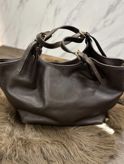 Leren Tas sas T318 donkerbruin