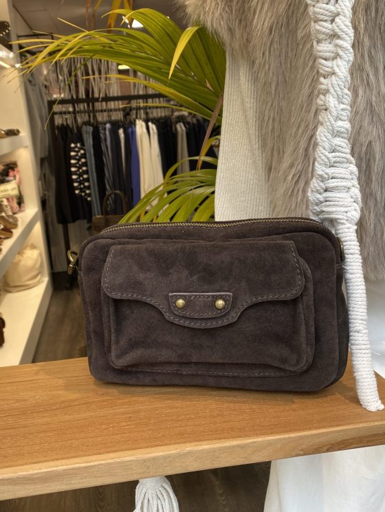 Jessa Tas Suede Dark Brown T303
