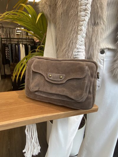 Jessa Tas Suede Taupe T303