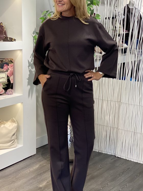 Mi Piace Sweat Top Rhine Stones 20200100 espresso - Afbeelding 3
