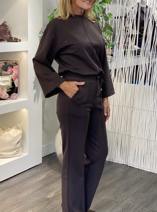 Mi Piace Sweat Broek 20200103 espresso