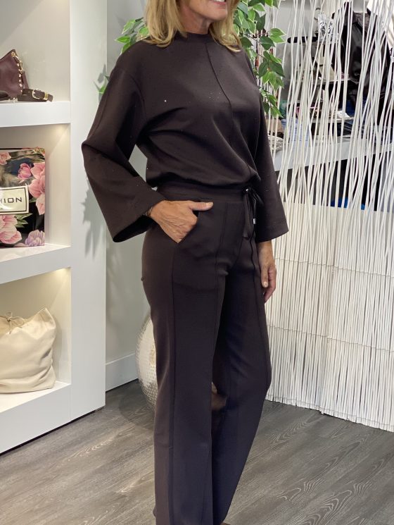 Mi Piace Sweat Broek 20200103 espresso