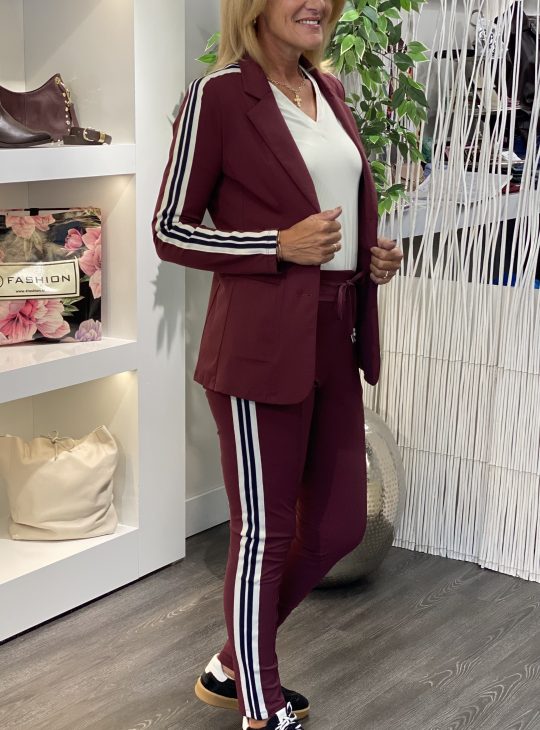 Mi Piace Travelbroek Tape black Binding Winterkwaliteit 202669 burgundy