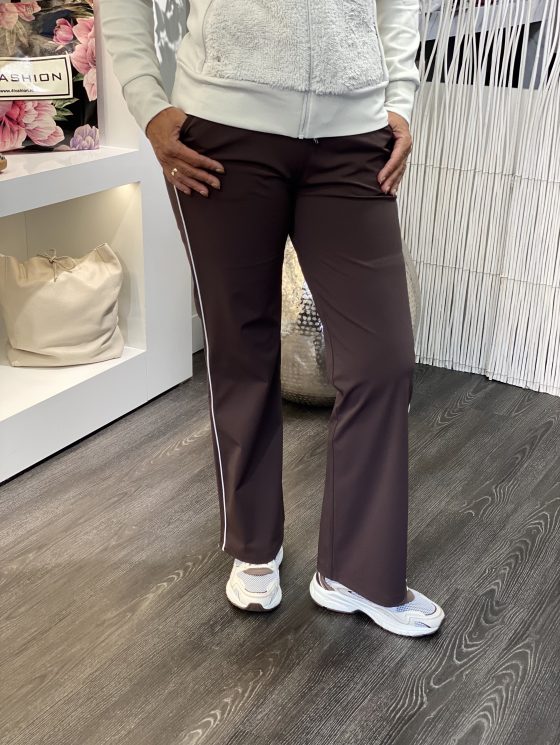 Stella Travelstof Broek stevigere kwaliteit donkerbruin bies - Afbeelding 4