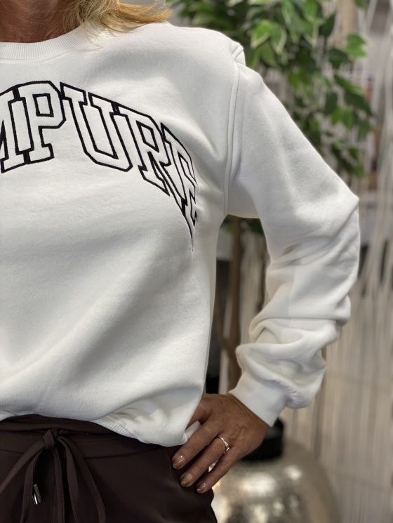 DNM Pure Doris Sweater ecru - Afbeelding 3