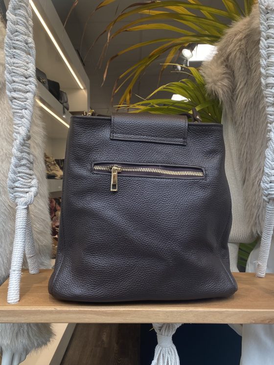 Buideltas Suede/Leer Donkerbruin T319 - Afbeelding 2
