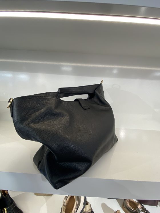 Shopper Tas Leer Zwart T321 - Afbeelding 2