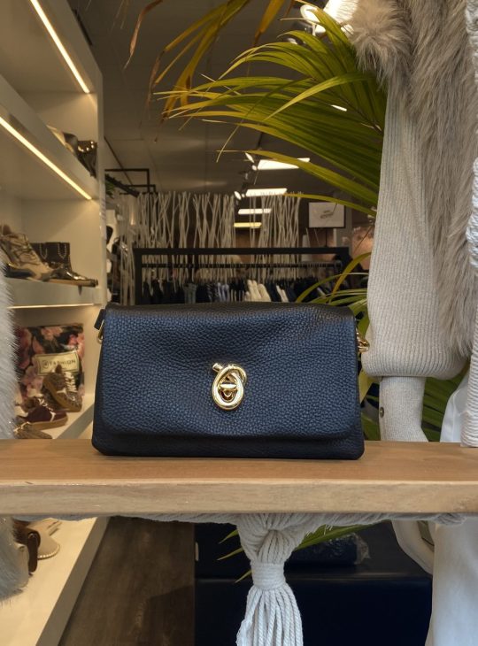 Ceyda Crossbody Tas Leer Zwart T330