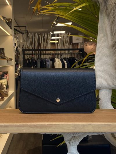 Fien Crossbody Tas Leer Zwart T322