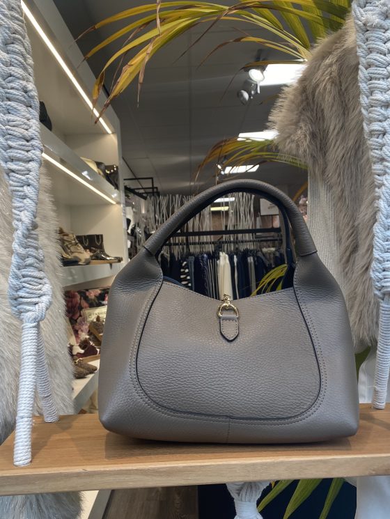 Romy Handtas Leer Taupe T334 - Afbeelding 2