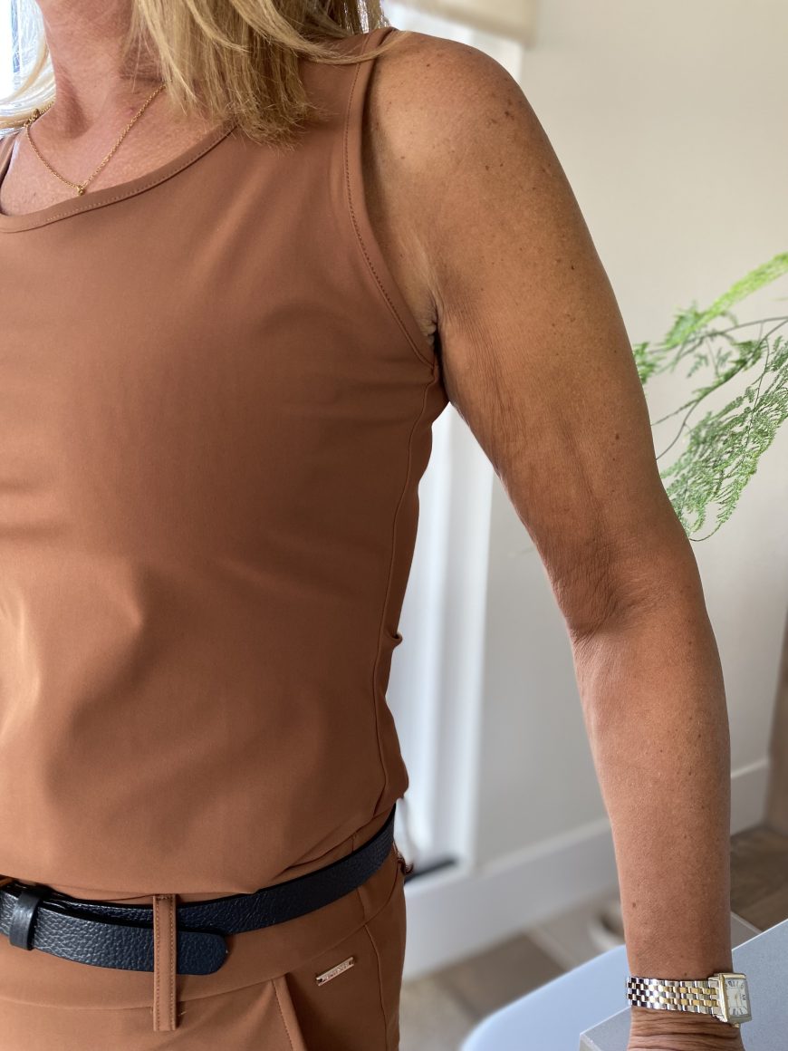 Mi Piace Travelstof Top caramel 202027 - Afbeelding 3
