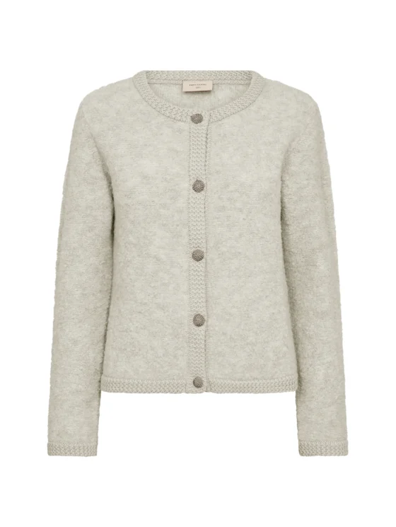 Freequent Grschrista Vest moonbeam melange - Afbeelding 3