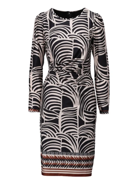 K Design Jurk met Ronde Hals en Design B320 - Afbeelding 2