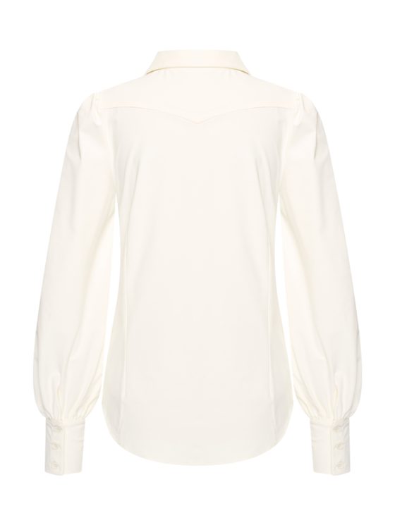 Mi Piace Travelstof Blouse Off White 202037 - Afbeelding 2